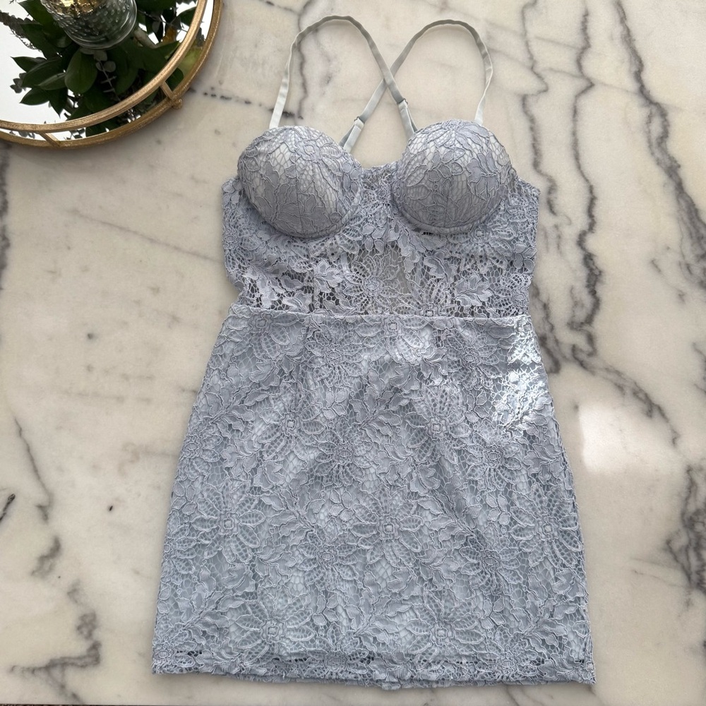 NBD Lilia Dress in Ice Blue